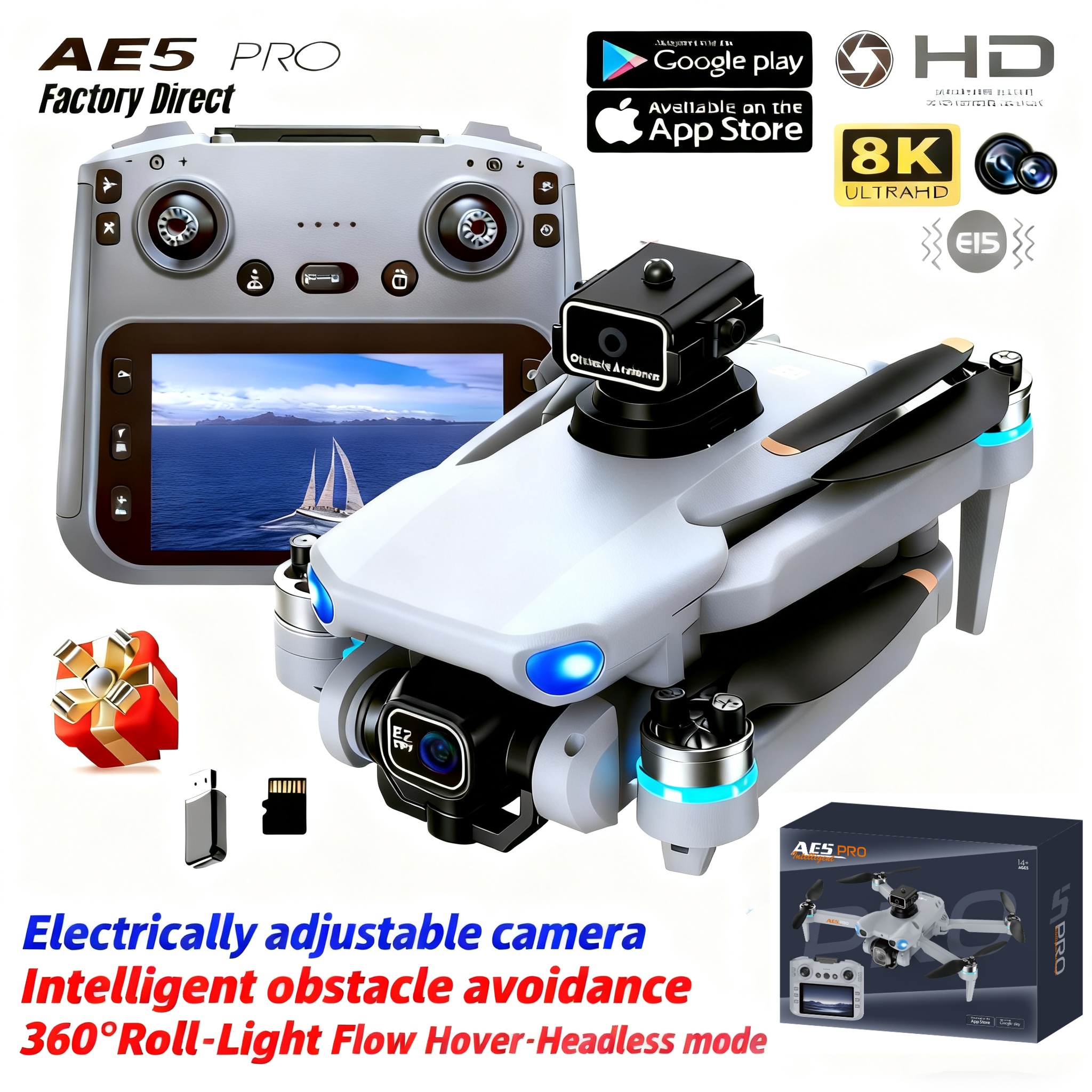 Drone Rc Gt50 - 2026 New AE5 Pro Drone 8K