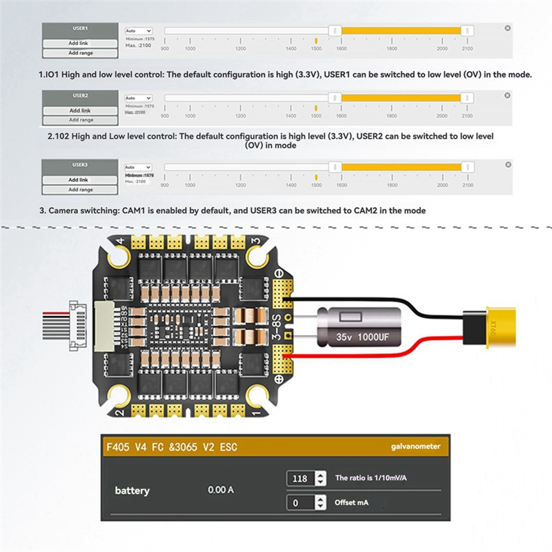 Drone Rc V4 - B27B F465 V4 FC&ESC FPV Stack