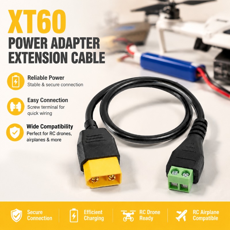 Drone Rc Link - XT60 Connector Male Female To 2