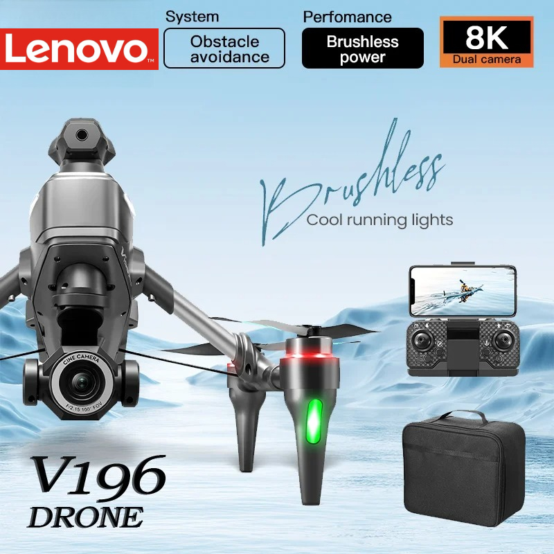 Drone V196 Rc - Lenovo V196 Drone 8K Professional 4K