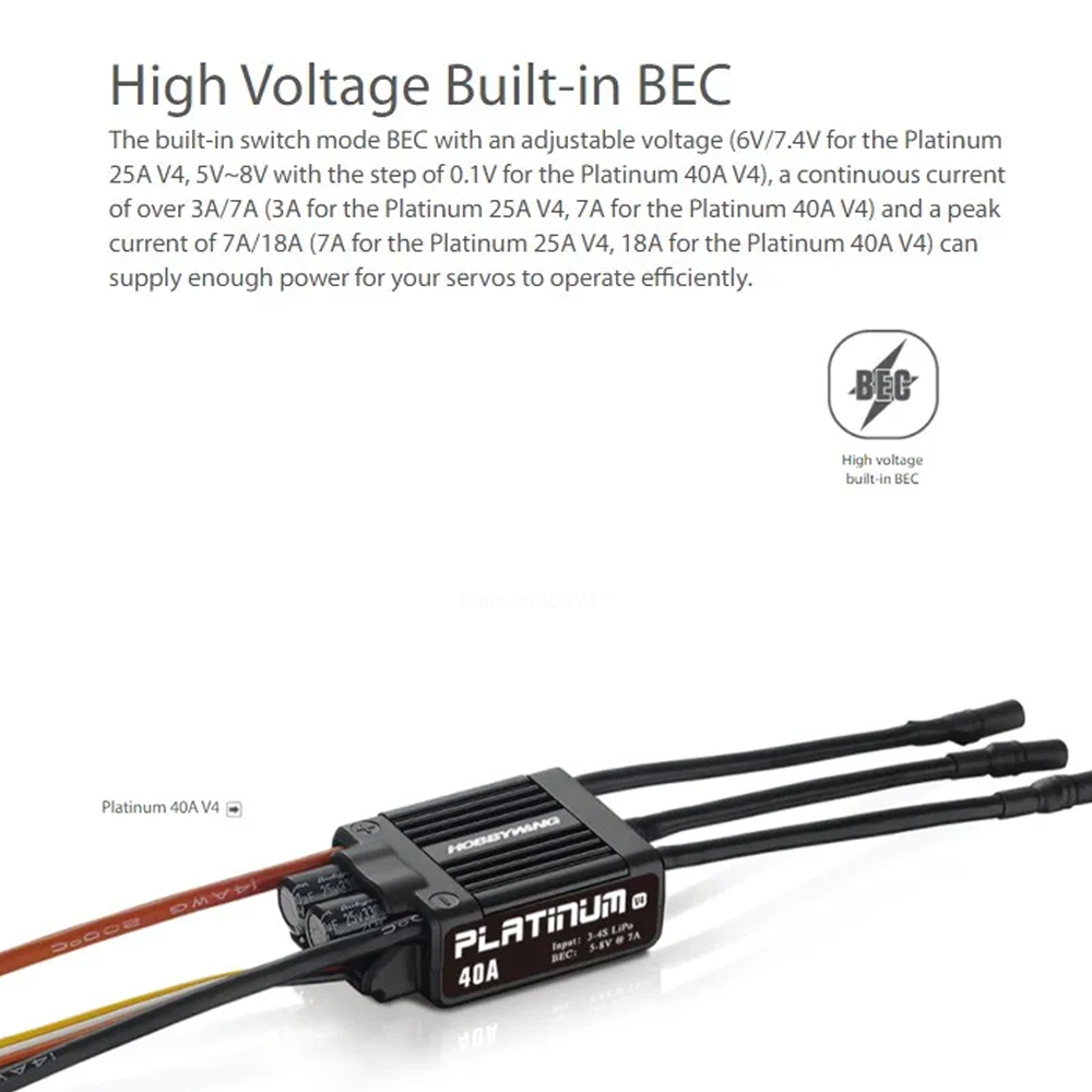 Hobbywing Platinum 25A V4 Brus - Drone Rc V4 reseña y precio