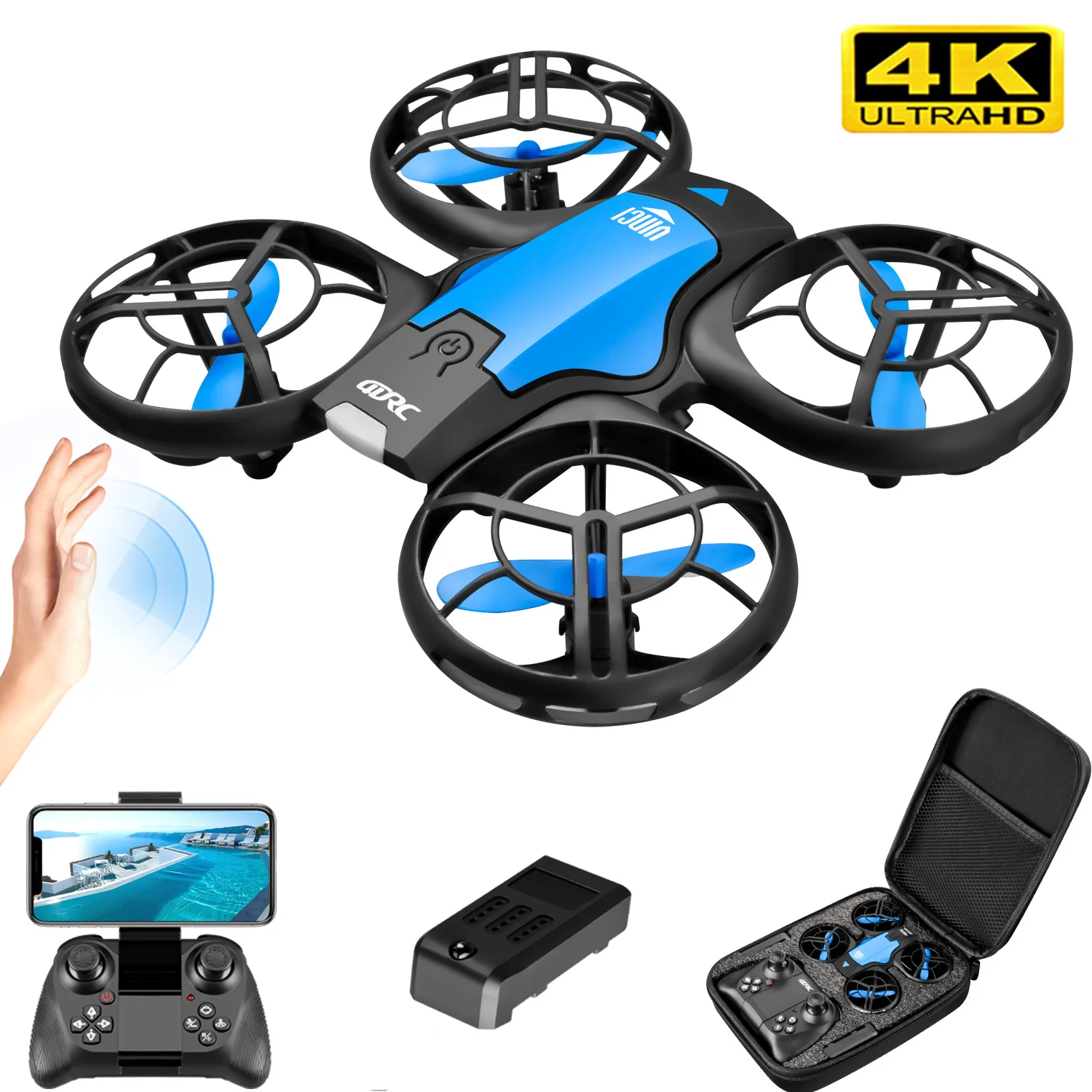 V8 New Mini Drone 4k professio - Drone App Rc Fpv reseña y precio