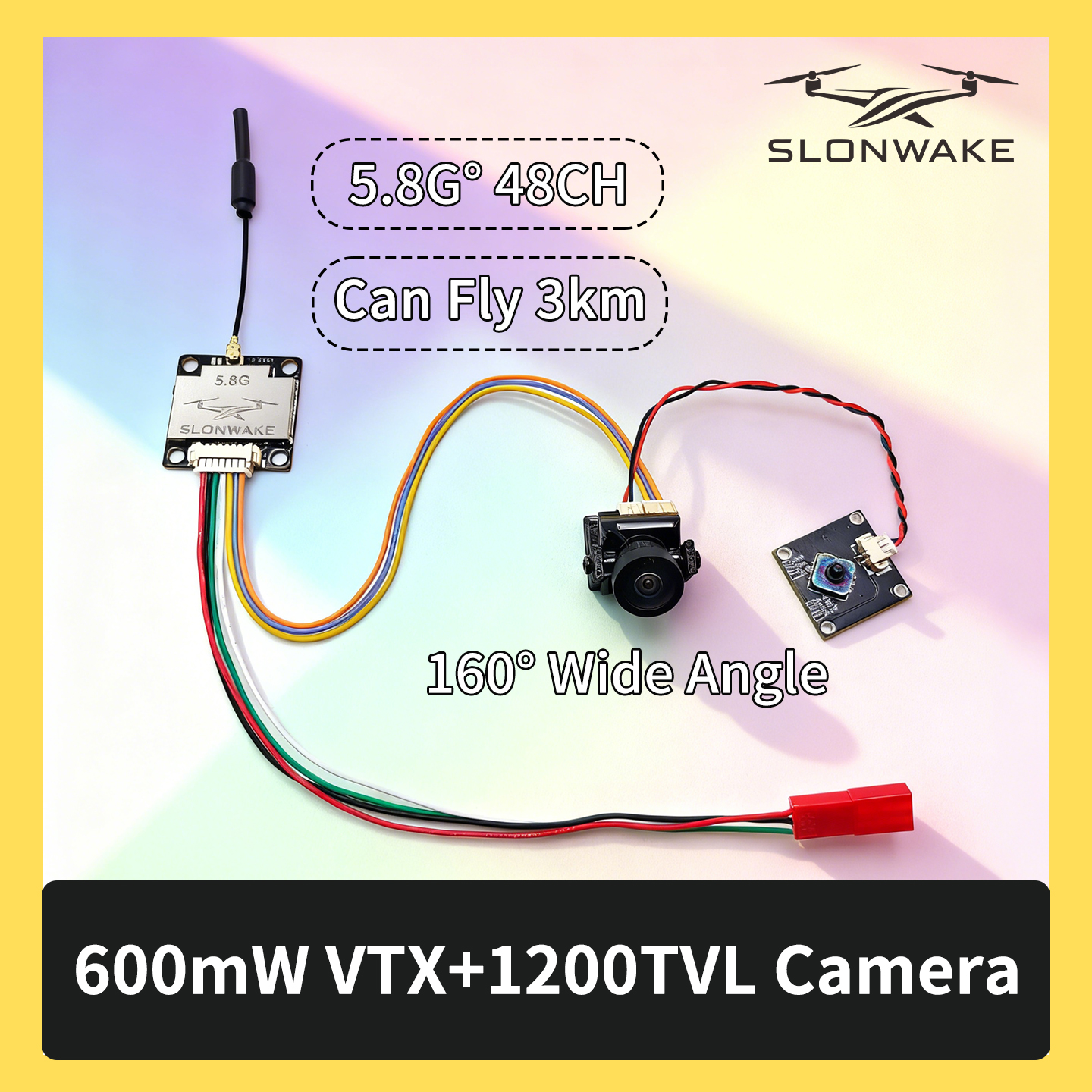 SLONWAKE 5.8G 600mW 7-24V FPV  - Drone And Car reseña y precio