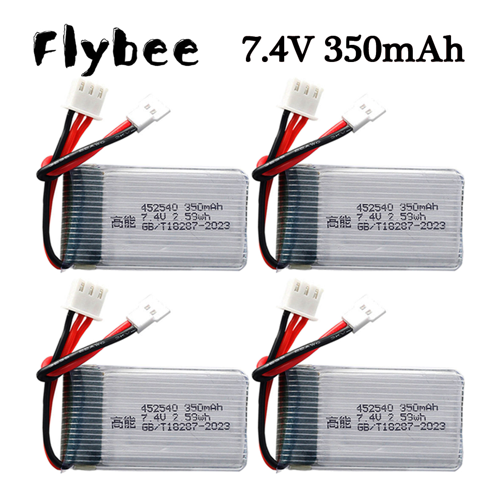 10pcs 7.4V 350mah 2S Lipo Batt - Drone Mjx Rc reseña y precio
