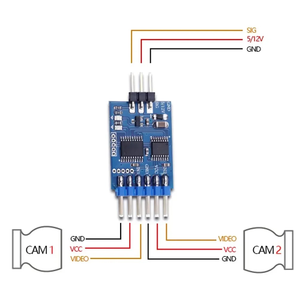 3 Channel Video Switcher Modul - Drone Switch Rc reseña y precio