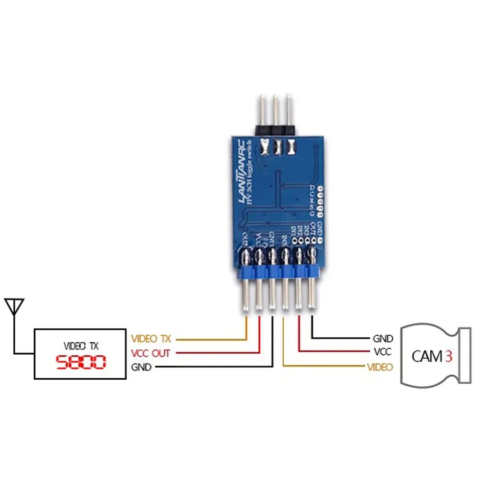 3 Channel Video Switcher Modul - Drone Switch Rc reseña y precio