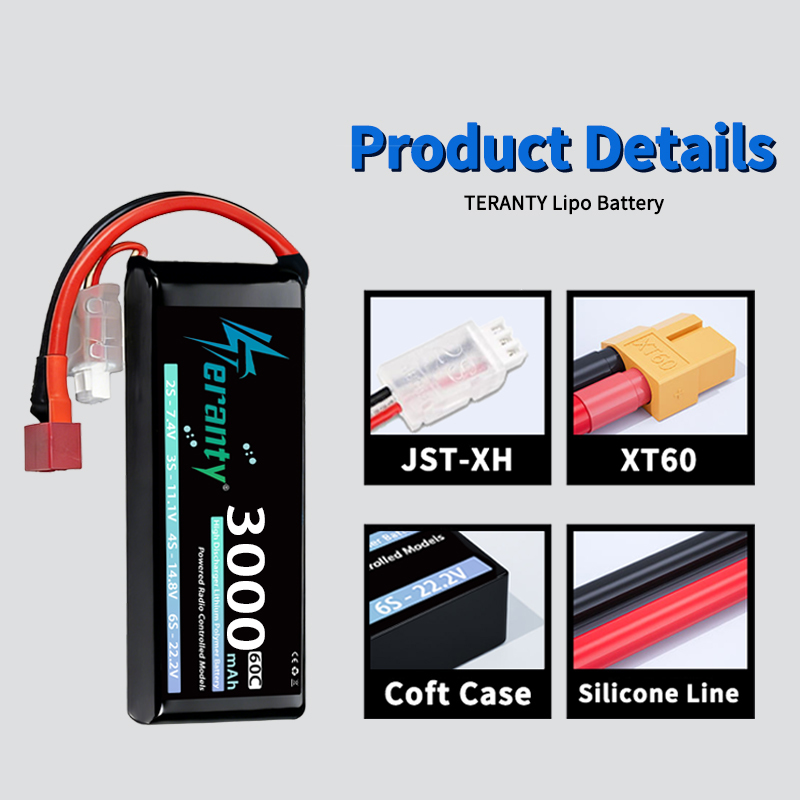 TERANTY 2S 3000mAh Lipo Batter - Drone Rc Link reseña y precio