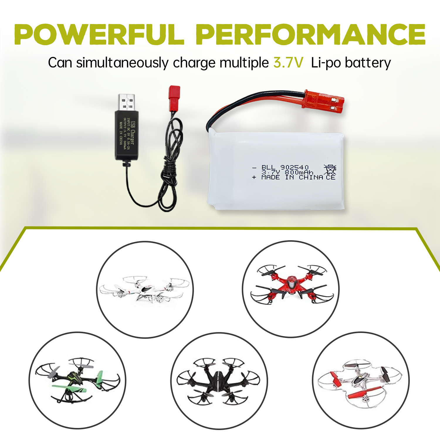 2PCS 3.7V 800mAh Lipo Battery  - Drone Mjx Rc reseña y precio
