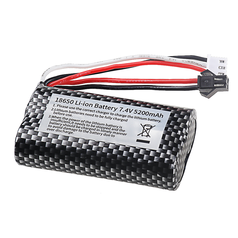 18650 7.4V 5200mAh Li-ion batt - Drone Rc Boat reseña y precio