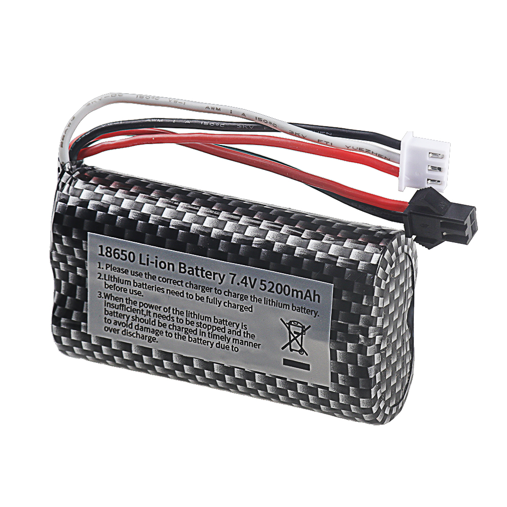 18650 7.4V 5200mAh Li-ion batt - Drone Rc Boat reseña y precio