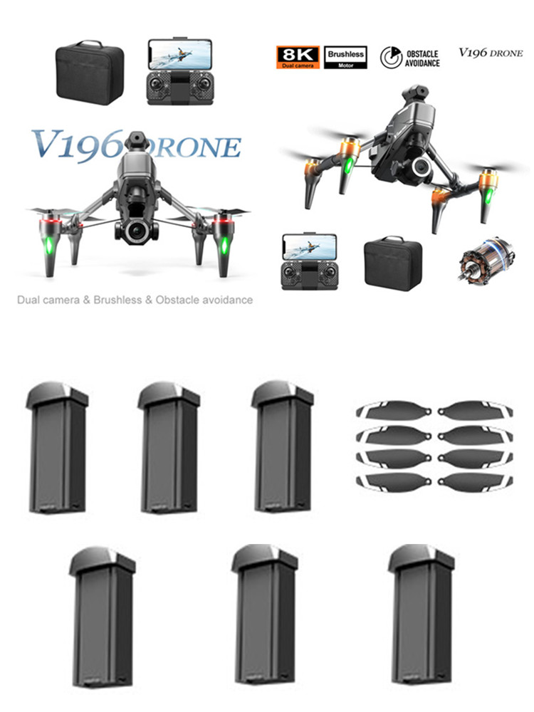 V196 Brushless RC Drone 3.7V 1 - Drone V196 Rc reseña y precio