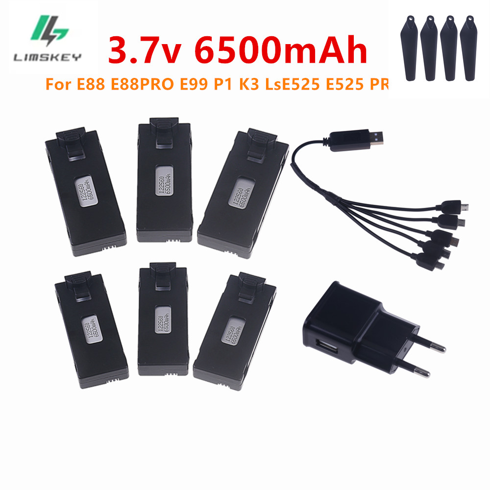 3.7V 6500Mah Lipo Battery and  - Drone Rc E88 Pro reseña y precio