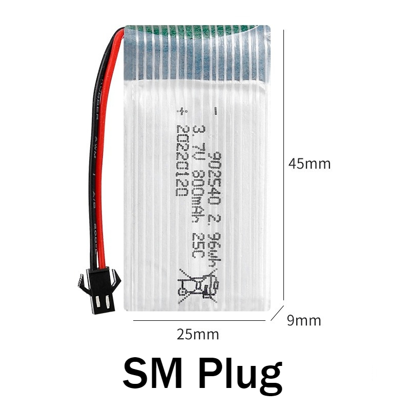 902540 3.7V 800mAh Rechargeabl - Drone Mjx Rc reseña y precio