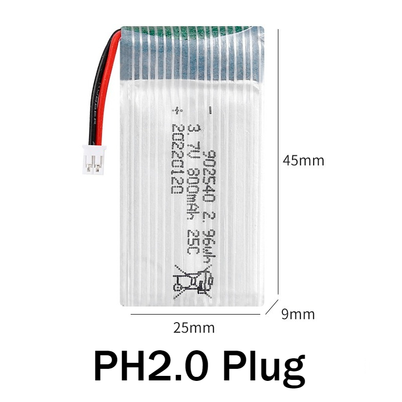902540 3.7V 800mAh Rechargeabl - Drone Mjx Rc reseña y precio