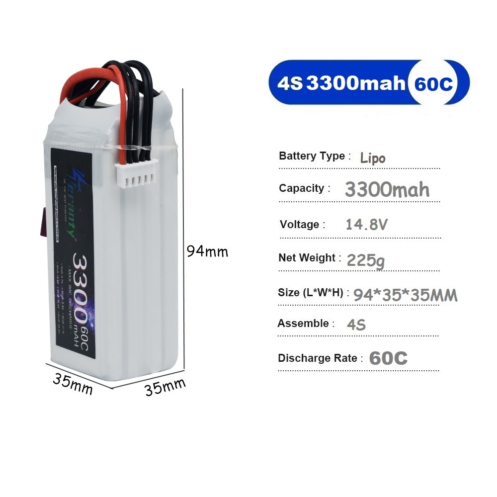 LiPo Rechargeable Battery 4S 3 - Drone Rc Link reseña y precio