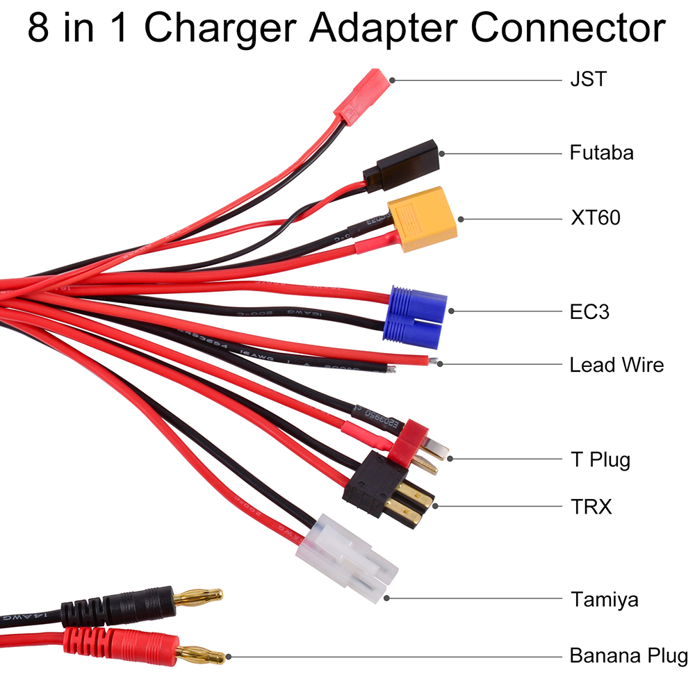 RC Charger Adapter Connector 8 - Drone And Car reseña y precio
