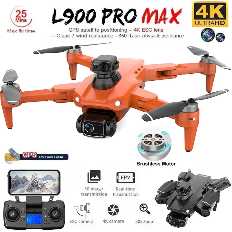 L900 Pro MAX GPS Drone 4K Prof - Drone App Rc Fpv reseña y precio