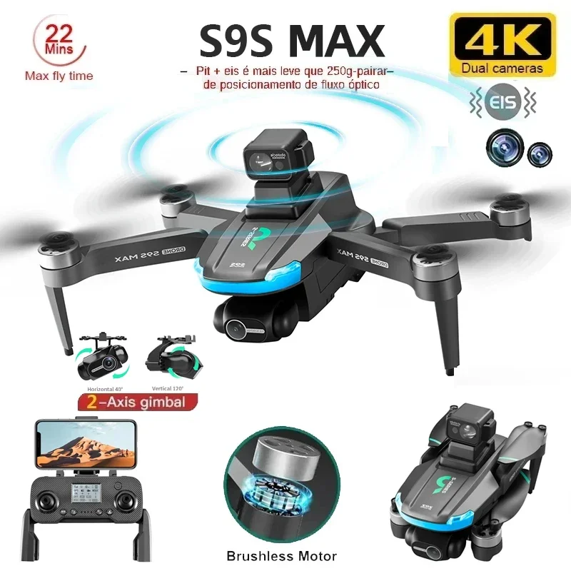 NEW S9S MAX MINI Drone 4K 2-Ax - Drone Rc With Screen reseña y precio