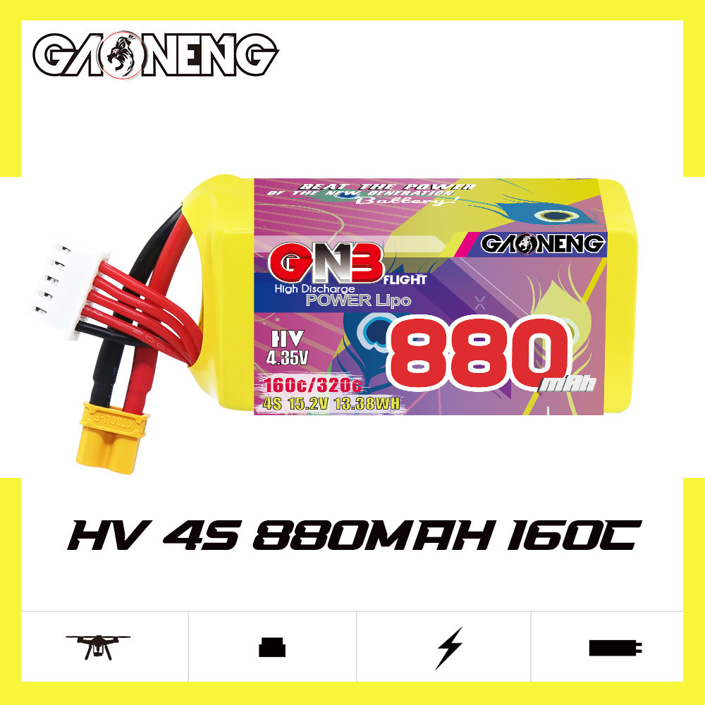 GNB 4S 880mAh 15.2V 160C/320C  - Drone Rc Quadcopter reseña y precio