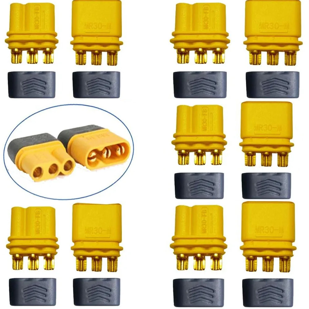 10PCS Amass MR30 Connector 3-P - Drone Rc Link reseña y precio