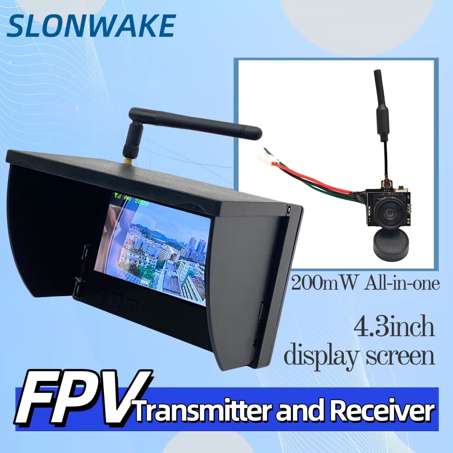 SLONWAKE 5.8G Analog Video Tra - Drone Rc With Screen reseña y precio