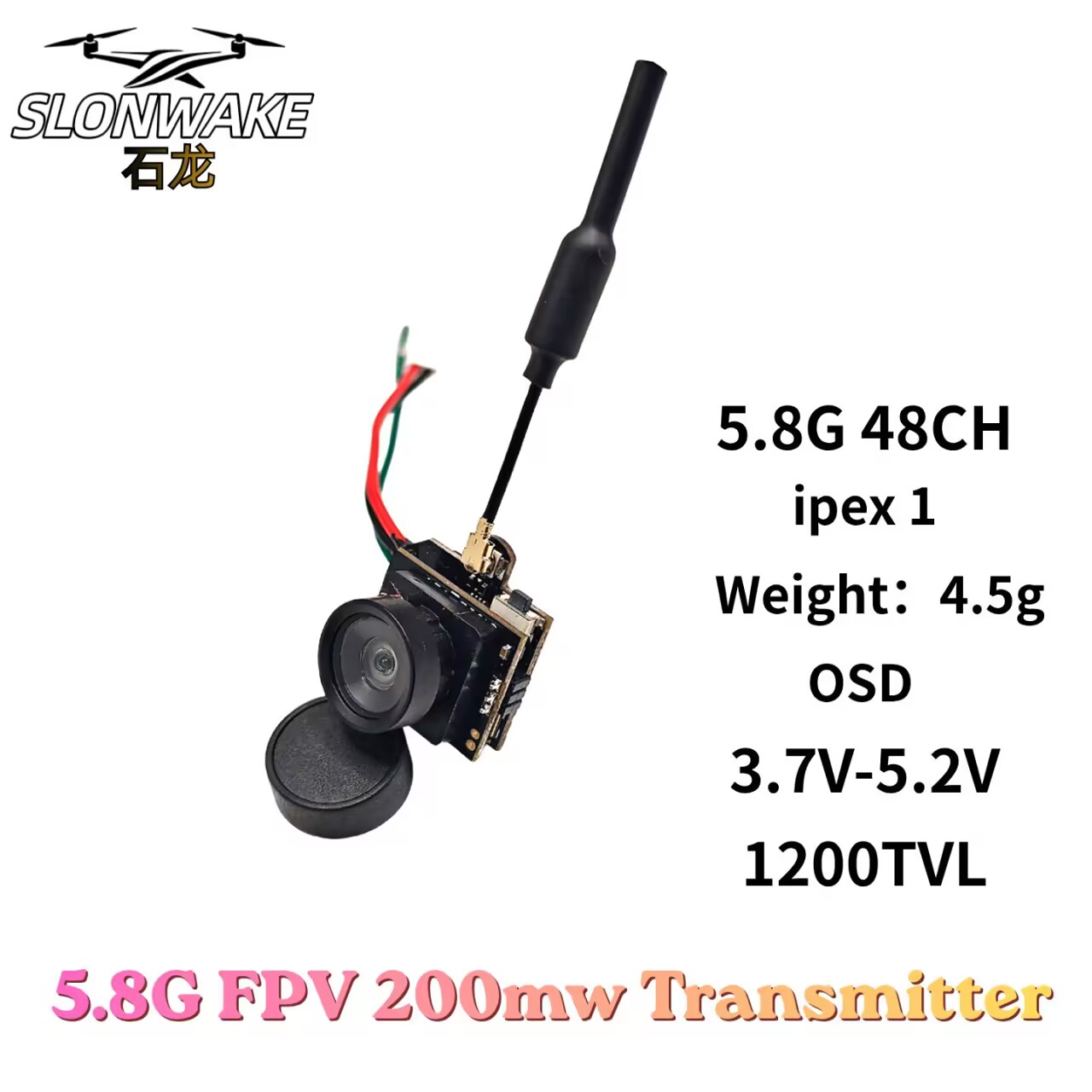 SLONWAKE 5.8G Analog Video Tra - Drone Rc With Screen reseña y precio