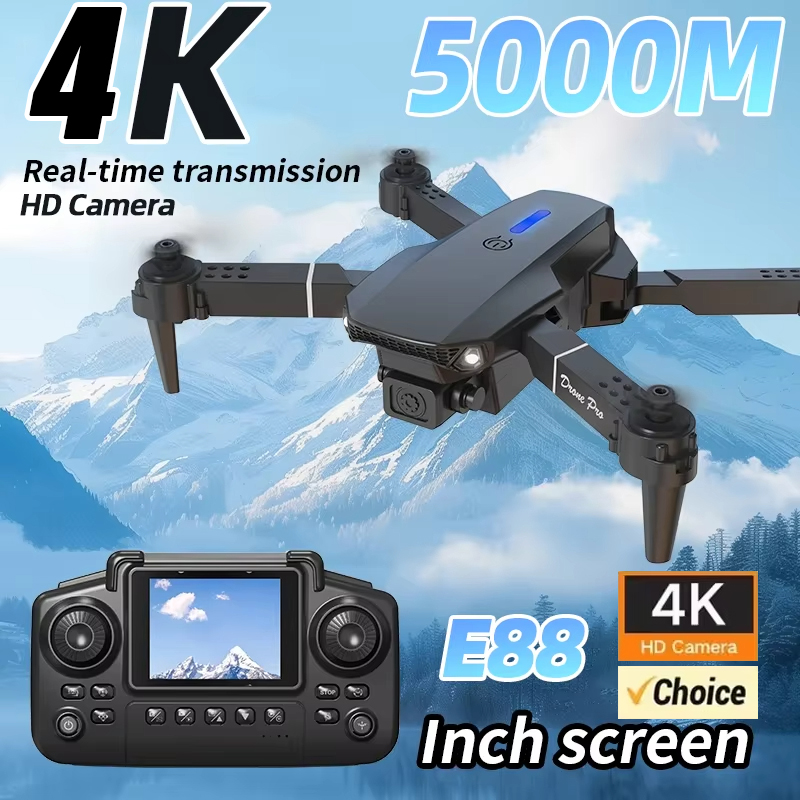 4K Dual-Camera HD Aerial Photo - Drone Rc E88 Pro reseña y precio