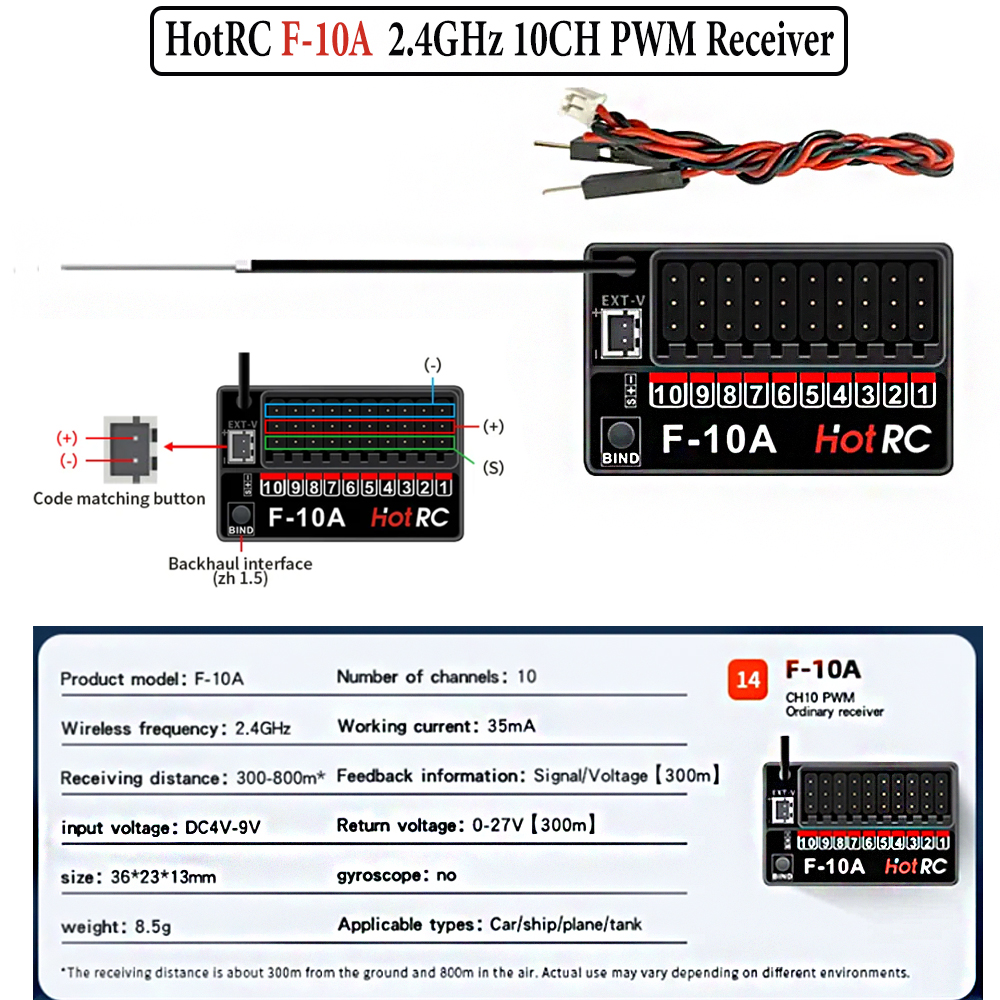 Hotrc Hot rc HT-10A HT10A 2.4G - Drone Rc Boat reseña y precio