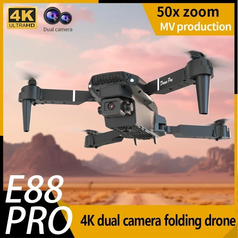 E88 Mini Drone 4K HD Camera Wi - Drone E88 Rc Quadcopter reseña y precio