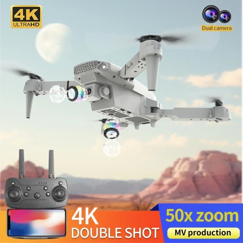 E88 Mini Drone 4K HD Camera Wi - Drone E88 Rc Quadcopter reseña y precio