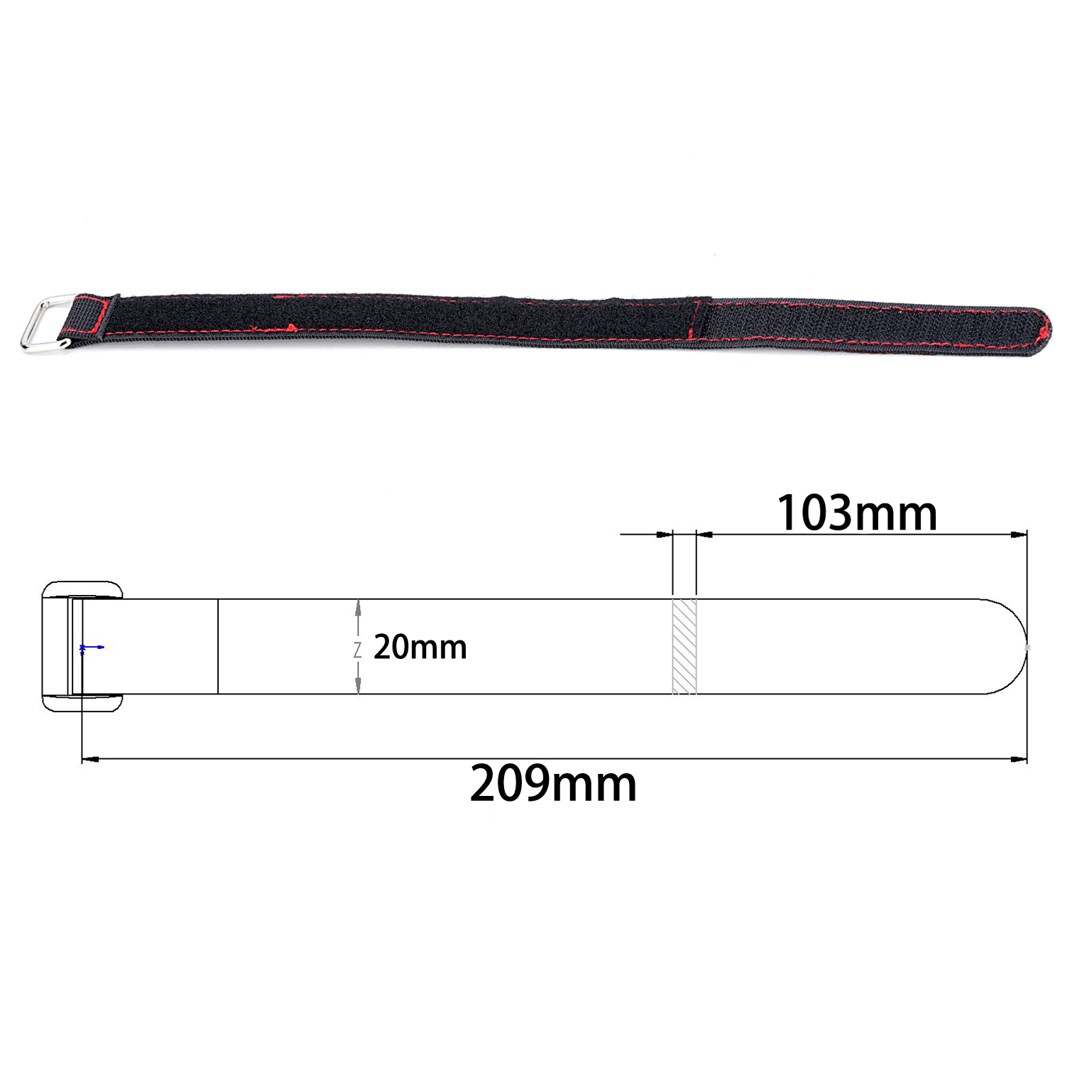 TCRC 2PCS 20x300MM Kevlar Stit - Drone Rc Belt reseña y precio