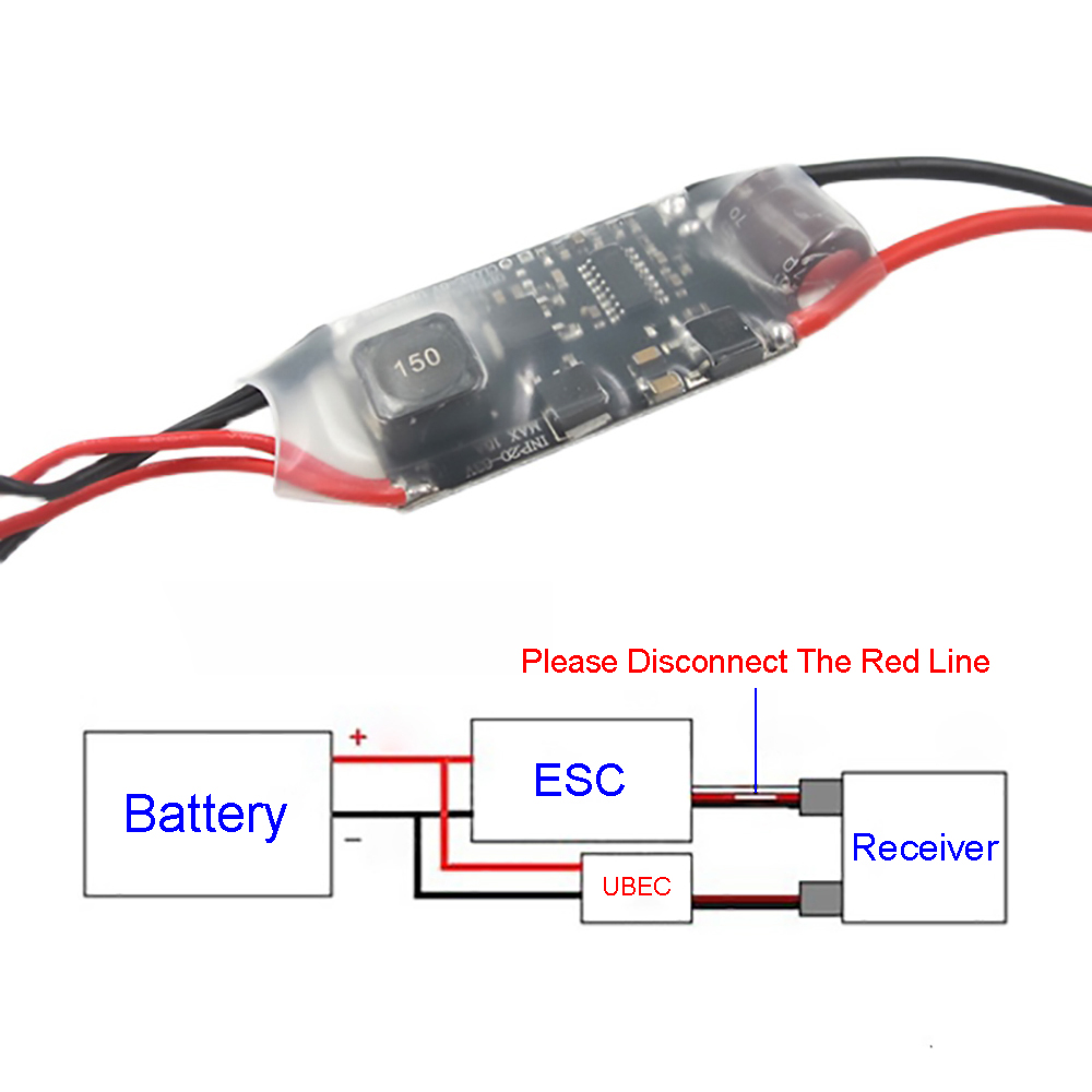 UBEC BEC 15A 6S-12S Voltage Re - Drone Switch Rc reseña y precio