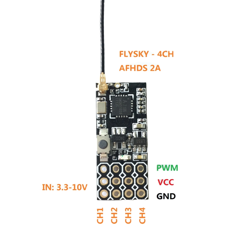 Flysky FS2A Mini Receiver 4CH  - Drone Rc Leading reseña y precio