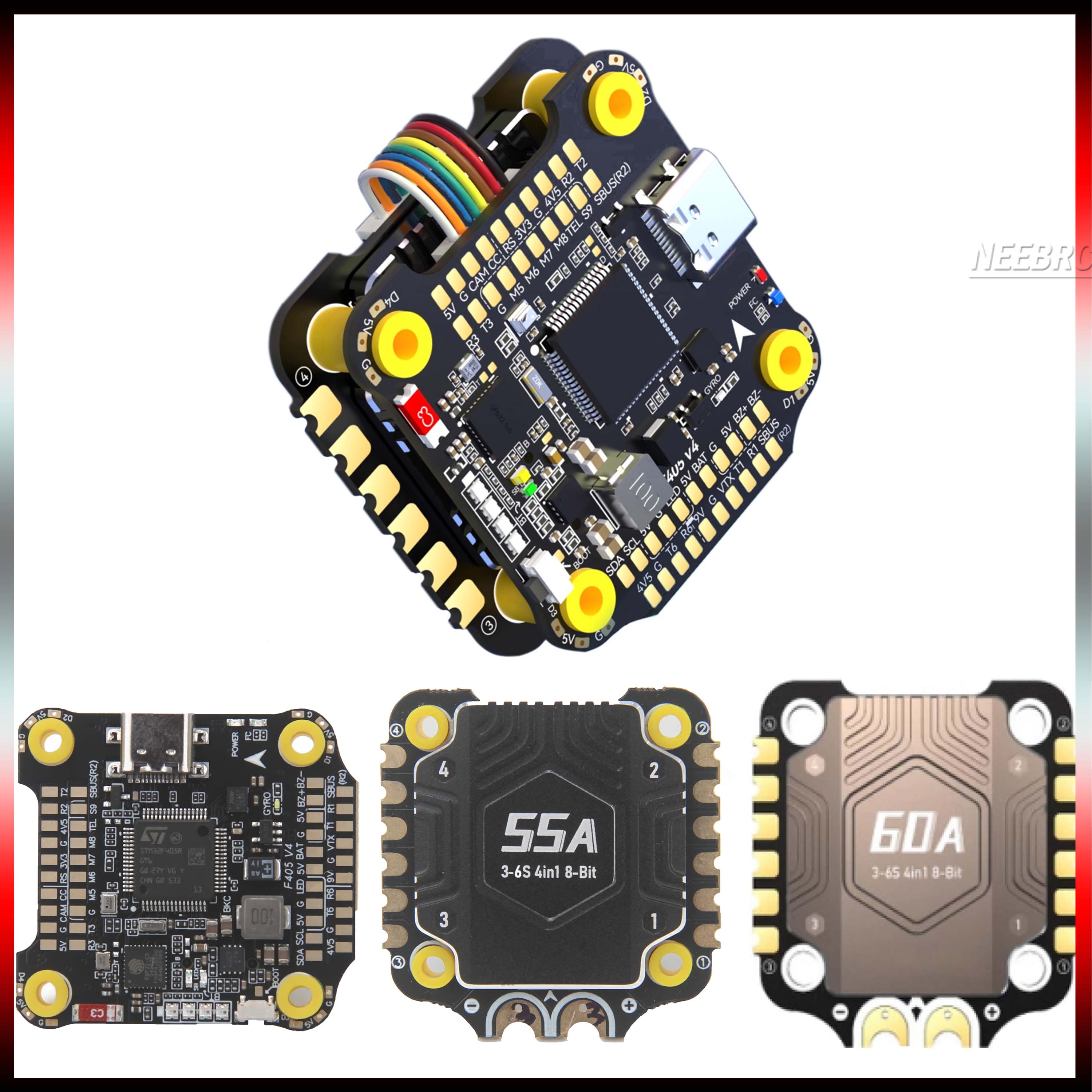 F405 V4 FC Stack Flight Contro - Drone Rc V4 reseña y precio