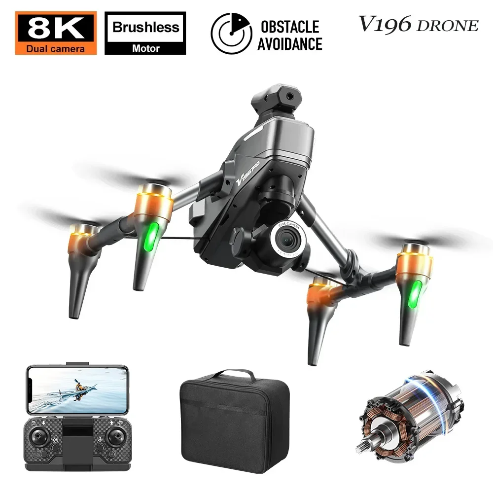 V196 Pro 8K HD Dual Camera Dro - Drone V196 Rc reseña y precio