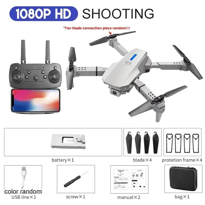 E88 Foldable Helicopter RC Dro - Drone E88 Rc Quadcopter reseña y precio