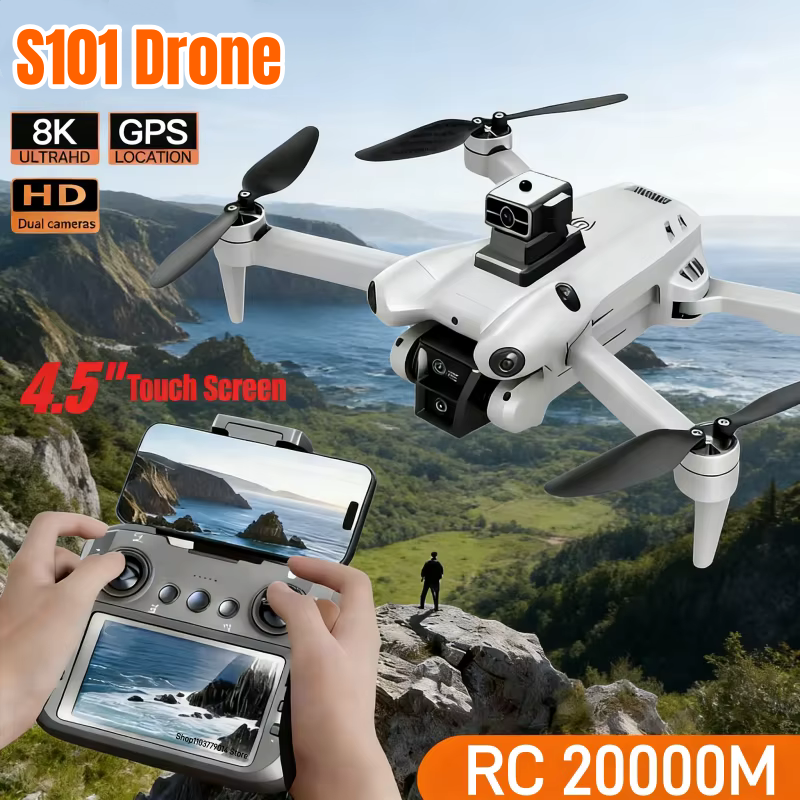 New S101 Drone 8K Dual Camera  - Drone Rc Gt50 reseña y precio
