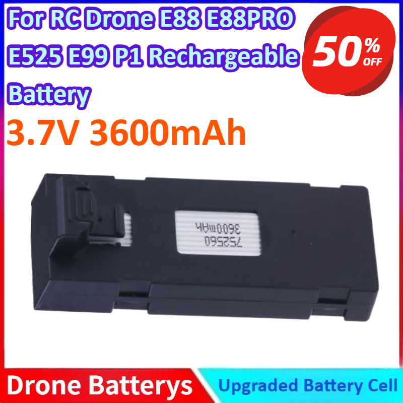 3.7V 3600mAh New Li-ion Batter - Drone E88 Rc Quadcopter reseña y precio