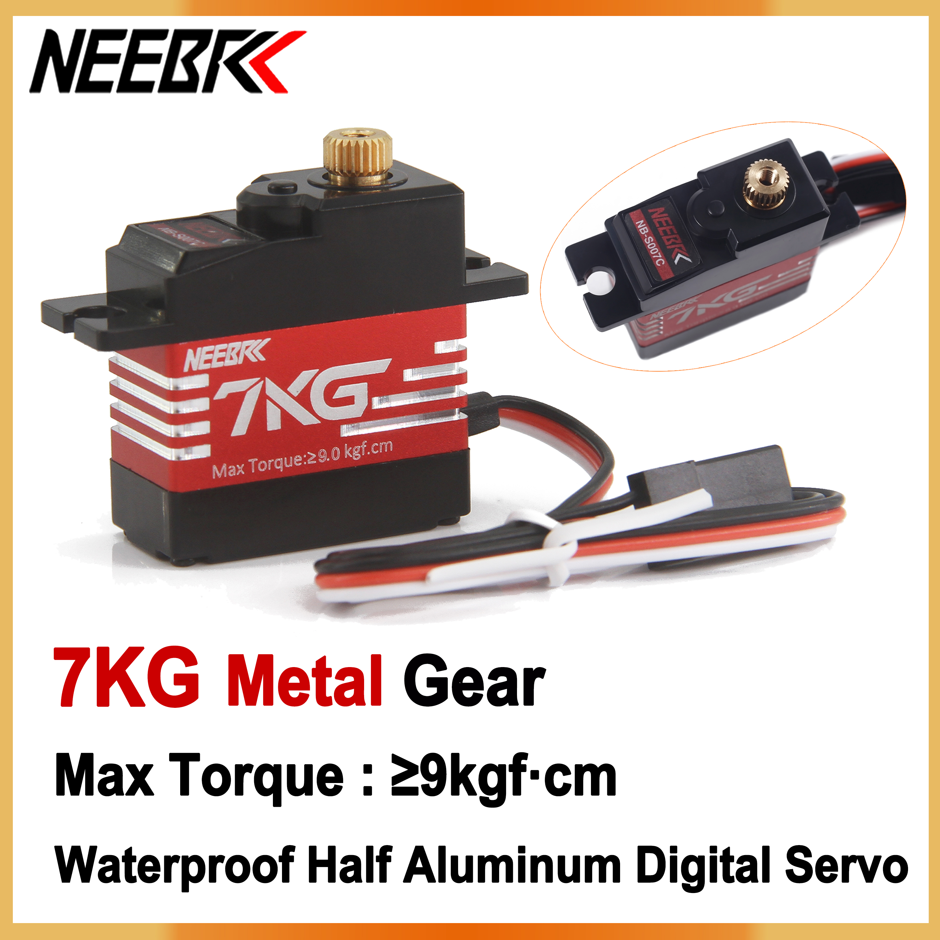 NEEBRC 7KG Waterproof Metal Ge - Drone Mjx Rc reseña y precio