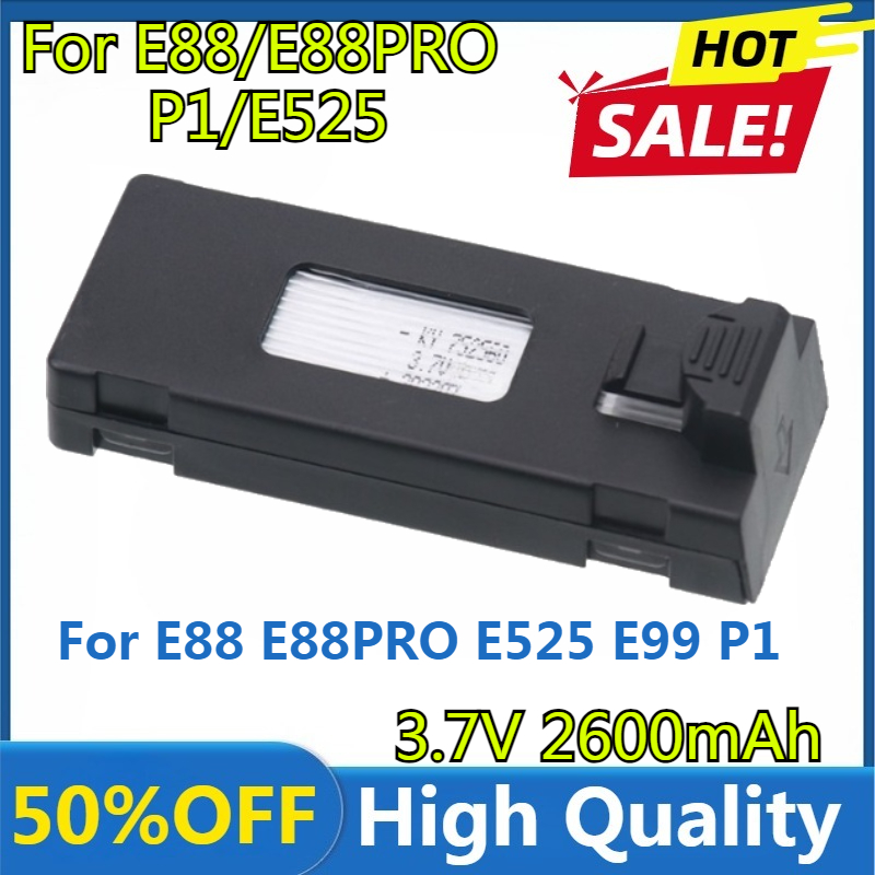 E88 Battery 3.7V 2600mAh Lipo  - Drone Rc E88 Pro reseña y precio