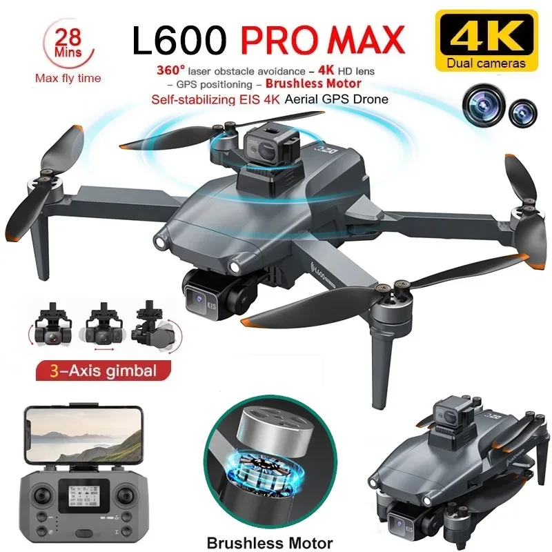L600 PRO MAX GPS Drone Profess - Drone App Rc Fpv reseña y precio
