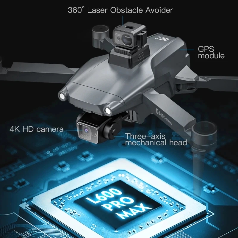 L600 PRO MAX GPS Drone Profess - Drone App Rc Fpv reseña y precio