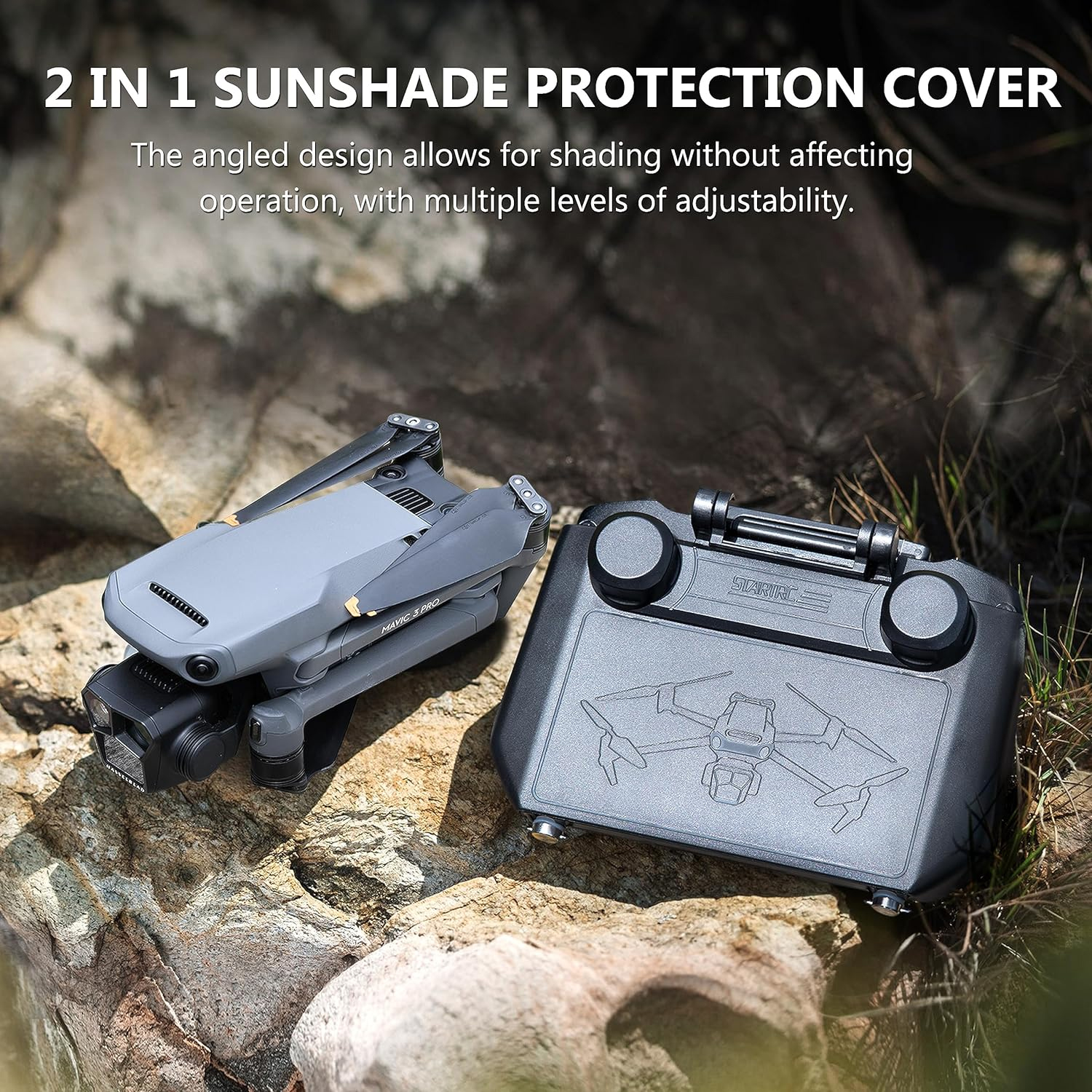 2-in-1 Sun Hood & Joystick Cov - Drone Rc Cover reseña y precio