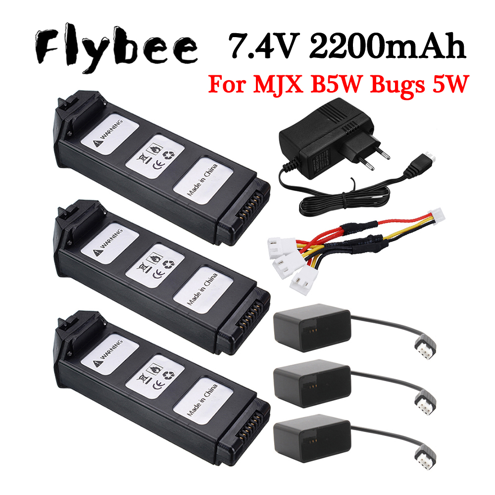 New 7.4V 2200mAH LiPo Battery  - Drone Mjx Rc reseña y precio