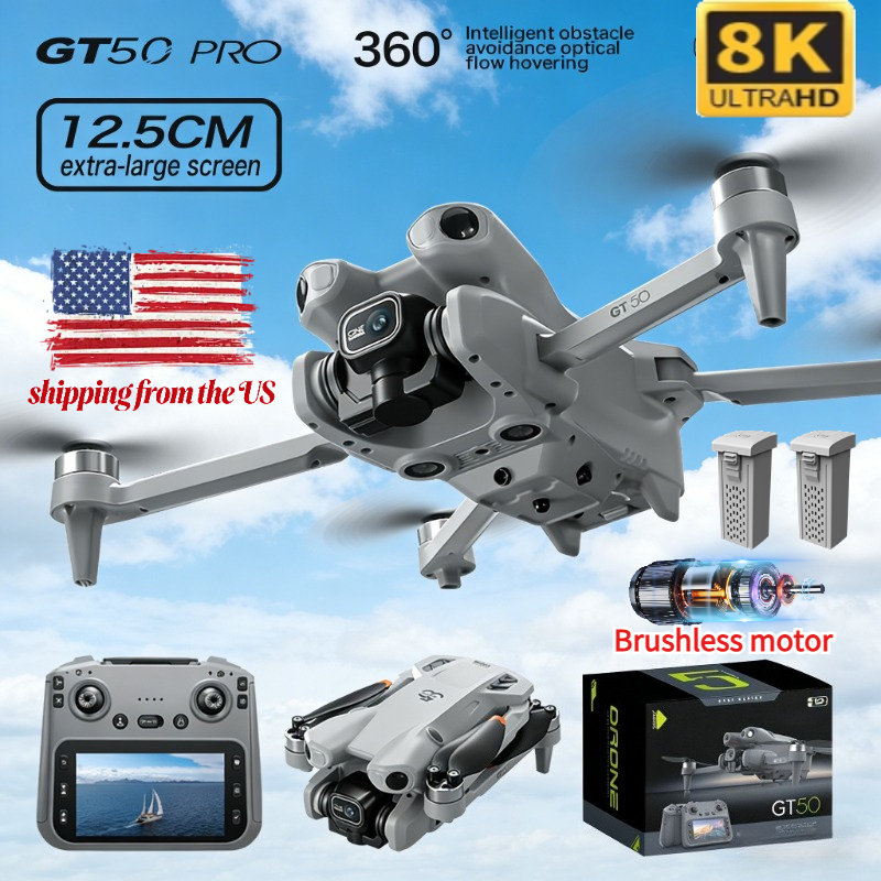 GT50 GPS RC Drone, 8K HD Aeria - Drone Rc Gt50 reseña y precio
