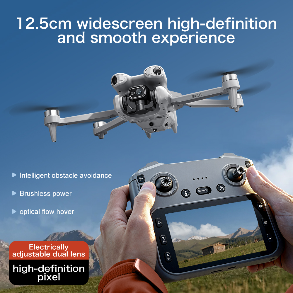 GT50 GPS RC Drone, 8K HD Aeria - Drone Rc Gt50 reseña y precio