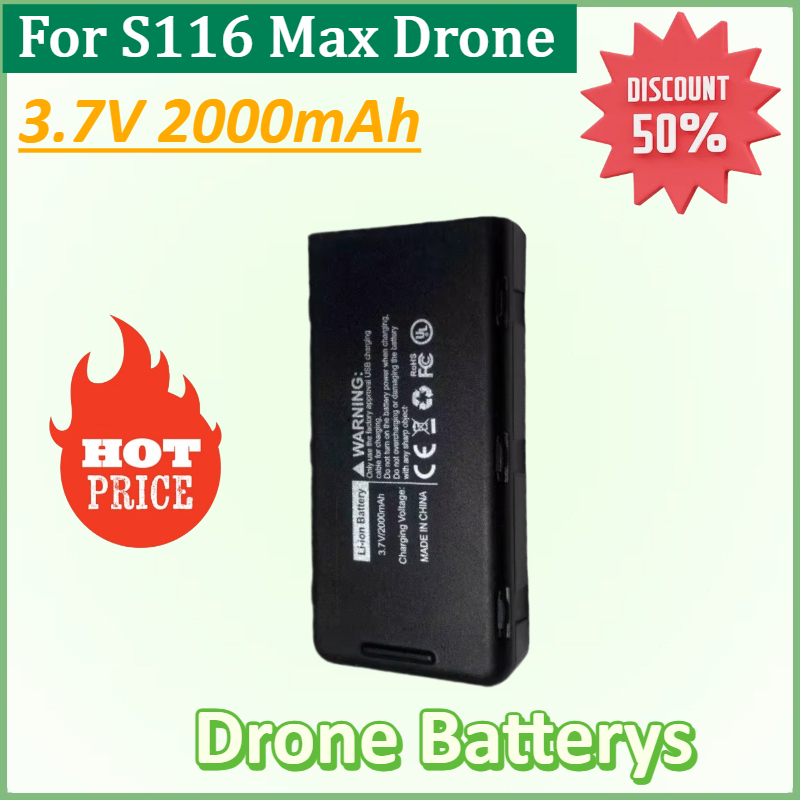 New S116 3.7V 2000mAh Intellig - Drone Rc S116 reseña y precio
