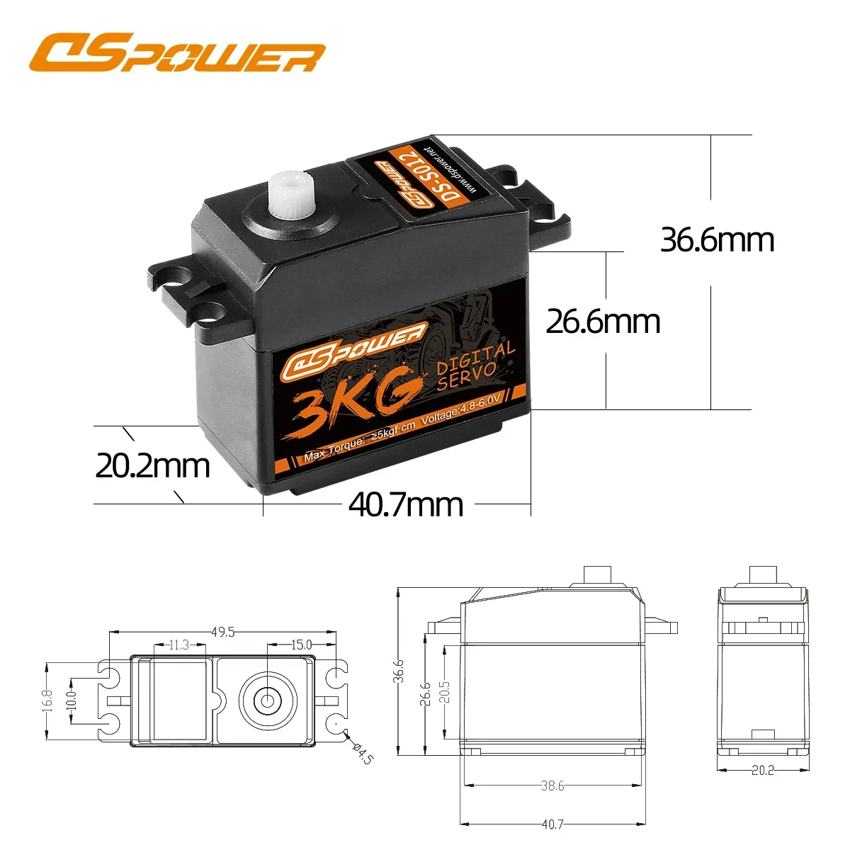DSpower 3KG Plastic Gear Water - Drone Rc Leading reseña y precio