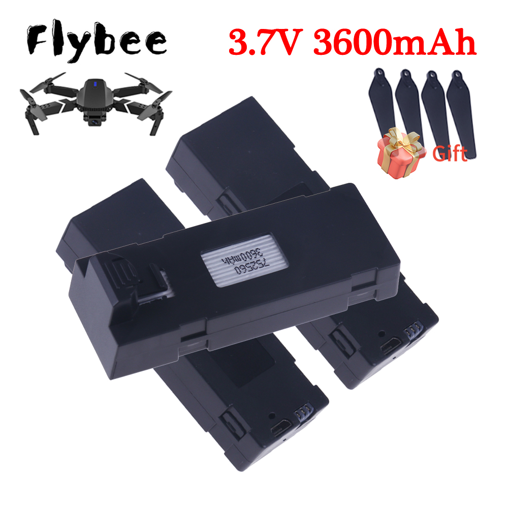 3.7V 3600mAh Upgrade E88 Batte - Drone E88 Rc Quadcopter reseña y precio