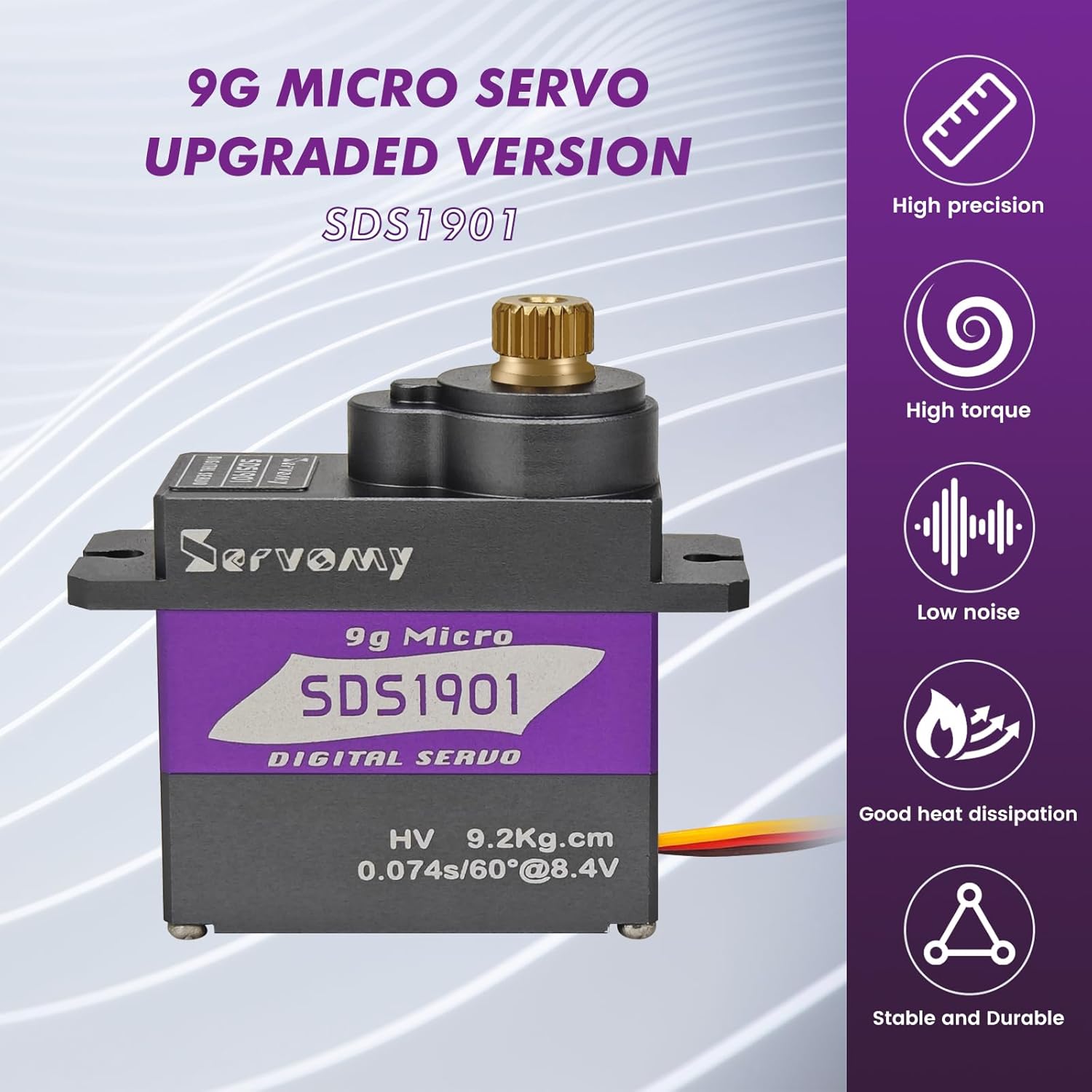 SERVOMY-SDS1901 Digital 9G Mic - Drone And Car reseña y precio